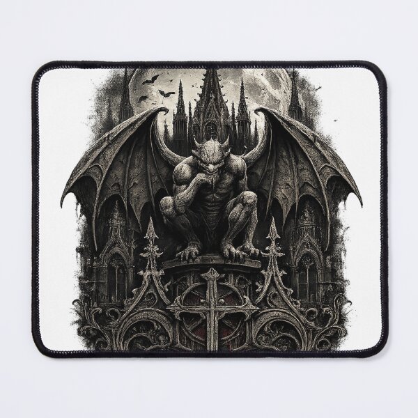 Item preview, Gothic Gargoyle Under Full Moon designed and sold by Moon & Thorn.