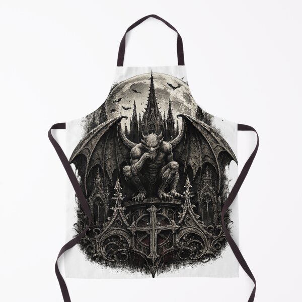 Item preview, Gothic Gargoyle Under Full Moon designed and sold by Moon & Thorn.