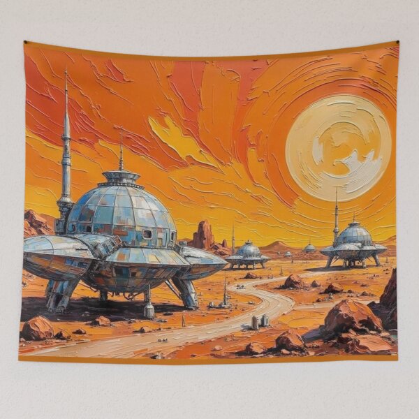 Item preview, Futuristic Martian Colony designed and sold by Mary Spencer.