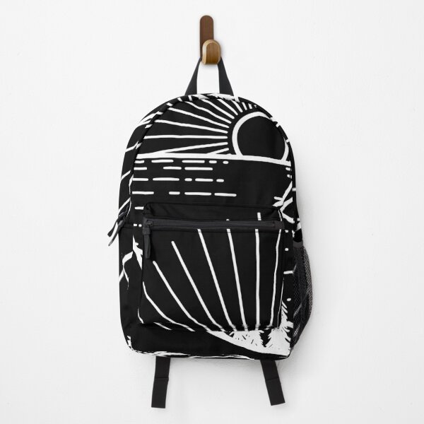 Item preview, Minimalist Mountain Sunrise & Forest Lake Line Art designed and sold by Shopeon Designs.
