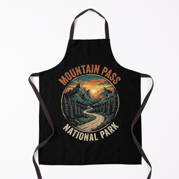 Item preview, Mountain Pass National Park Retro Sunset Adventure Scene designed and sold by longngusuc.
