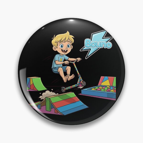 Item preview, Bouno Performing Scooter Tricks at the Playground designed and sold by BounoWorld.