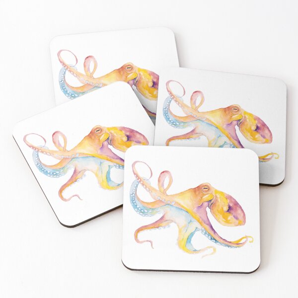 Item preview, Colorful Octopus designed and sold by Coastal Watercolors by Laura.