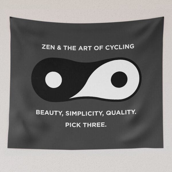 Item preview, Zen & the Art of Cycling - dark background designed and sold by Half Serious.