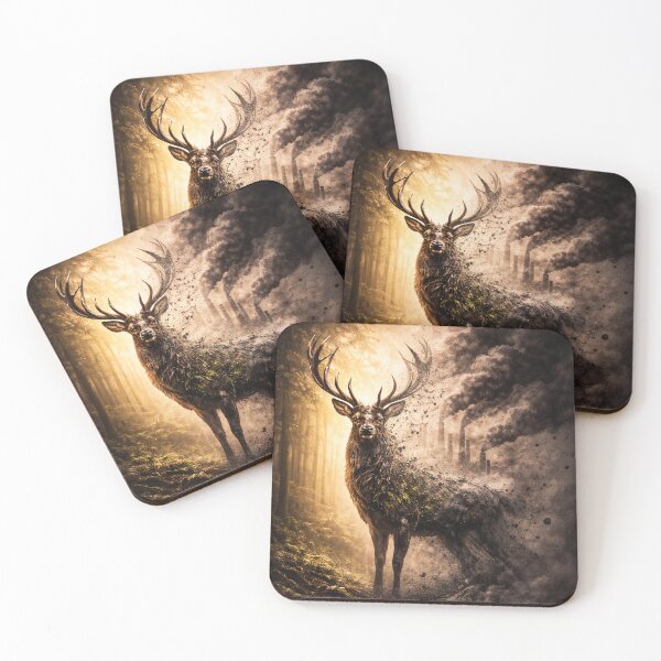 Item preview, Fade Away Wildlife Extinction Climate Change Environmental Awareness Deer Nature Design designed and sold by OrbitOfMind.