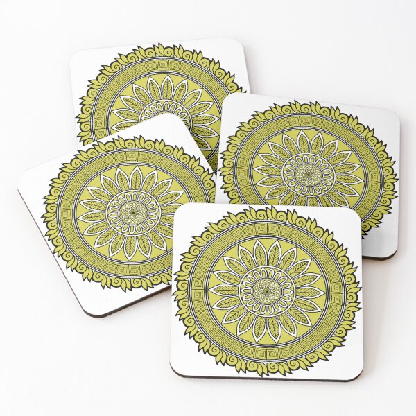 Item preview, Golden Sunflower Mandala Sacred Geomet designed and sold by Nehahabib.