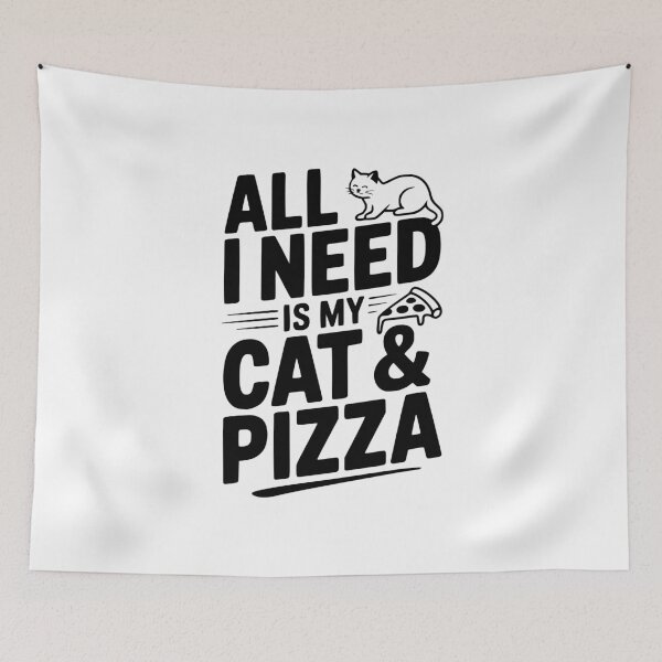 Item preview, All I Need Is My Cat & Pizza designed and sold by Frank Ring.