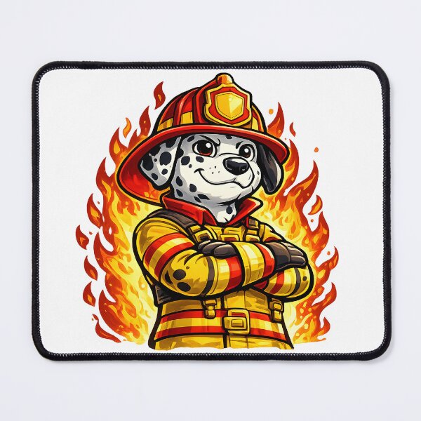 Item preview, Firefighter Dog Hero on Duty designed and sold by PatiImagination.