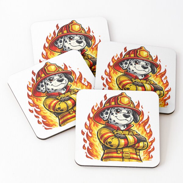 Item preview, Firefighter Dog Hero on Duty designed and sold by PatiImagination.
