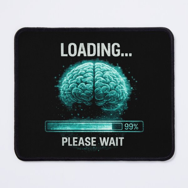 Item preview, Loading Brain Please Wait Funny Design designed and sold by JalwaWear.