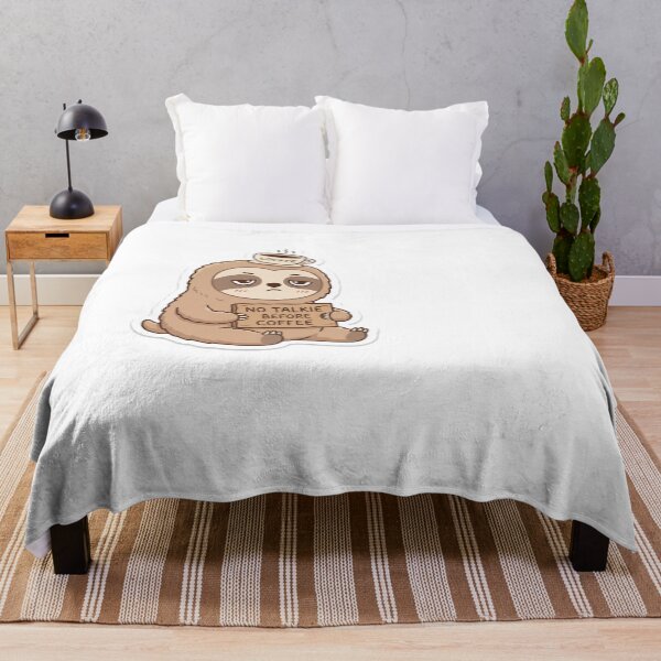 Item preview, No Talkie Before Coffee Funny Sloth Meme Morning Humor designed and sold by ryanguas.