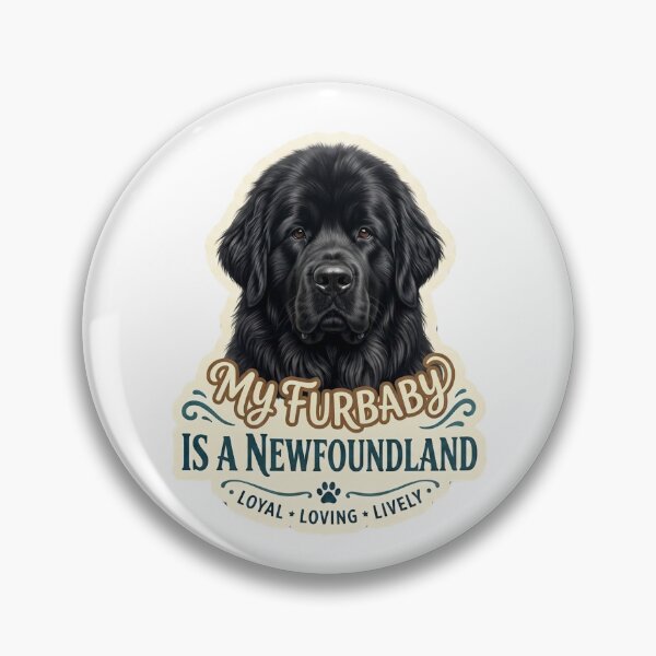 Item preview, Newfoundland Dog Furbaby Loyal Loving Lively designed and sold by CdnVeteranGraphics .