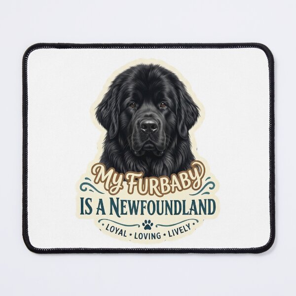 Item preview, Newfoundland Dog Furbaby Loyal Loving Lively designed and sold by CdnVeteranGraphics .