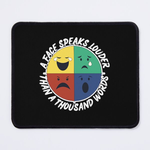 Item preview, A Face Speaks Louder Than A Thousand Words Retro Mood Expression Wheel designed and sold by SoftAuraStudi0.