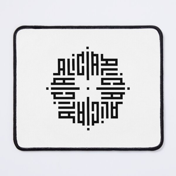 Item preview, ALICIA | Black  | Modern Geometric Kufi Calligraphy | From Name to Art   designed and sold by FOR YOUR NAME.