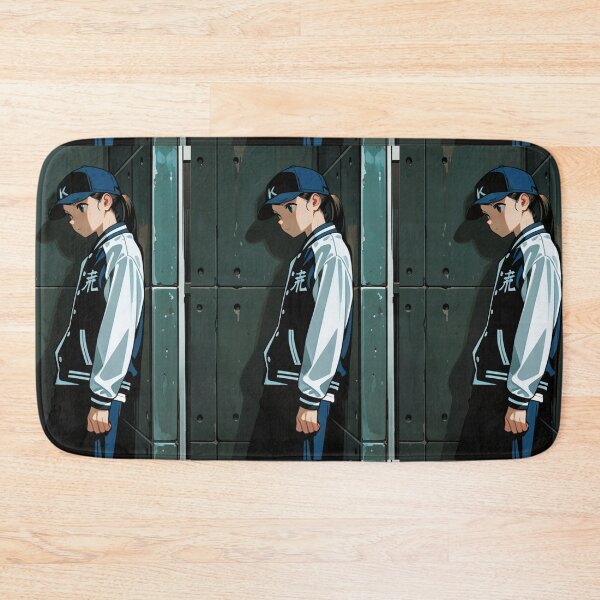 Item preview, Fashion - Man in Black Varsity Jacket Snapback Streetwear Anime Variant 6 designed and sold by AnimeShin.