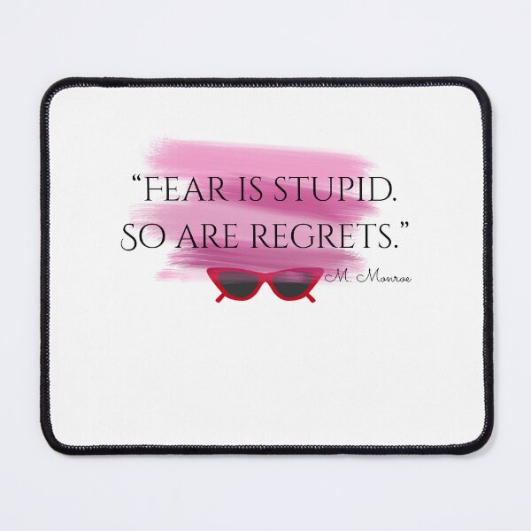 Item preview, Fear Is Stupid — Marilyn Monroe Bold Quote Art designed and sold by iconiqueart.