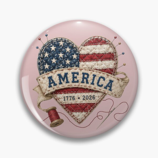 Item preview, Vintage Patchwork Heart America's 1776 Anniversary designed and sold by Applecrunch.