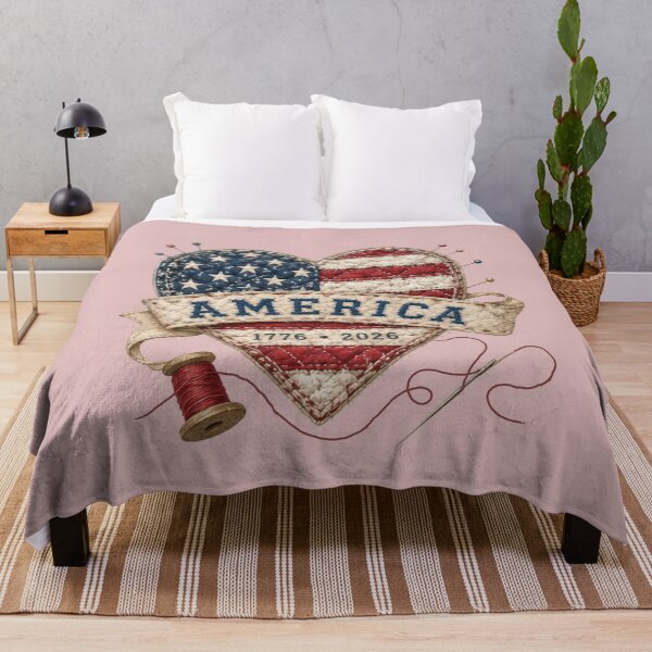 Item preview, Vintage Patchwork Heart America's 1776 Anniversary designed and sold by Applecrunch.