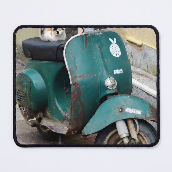 Item preview, Cat on a Hot Green Scooter designed and sold by aeolia.
