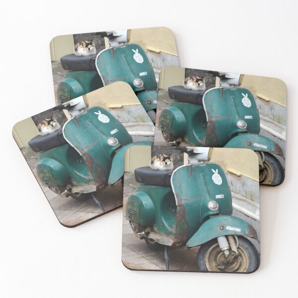 Item preview, Cat on a Hot Green Scooter  designed and sold by aeolia.