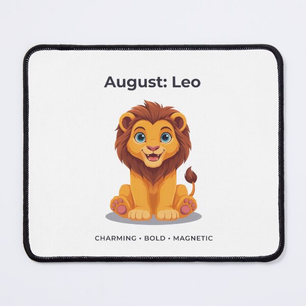 Item preview, August Leo Personality Lion Birthday Design – Charming Bold Magnetic Gift designed and sold by Cool-cat-art.