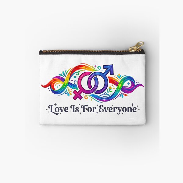 Item preview, Dynamic Intersecting Gender Pride Art - "Love Is For Everyone" Fluid Rainbow Swirls Illustration designed and sold by MT-Hub | Cute Aesthetic Art, Stickers & Phone Cases.