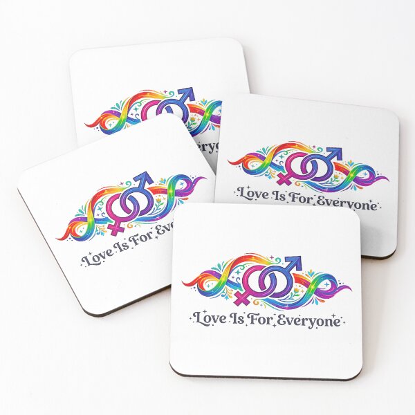 Item preview, Dynamic Intersecting Gender Pride Art - "Love Is For Everyone" Fluid Rainbow Swirls Illustration designed and sold by MT-Hub | Art for Every Soul.