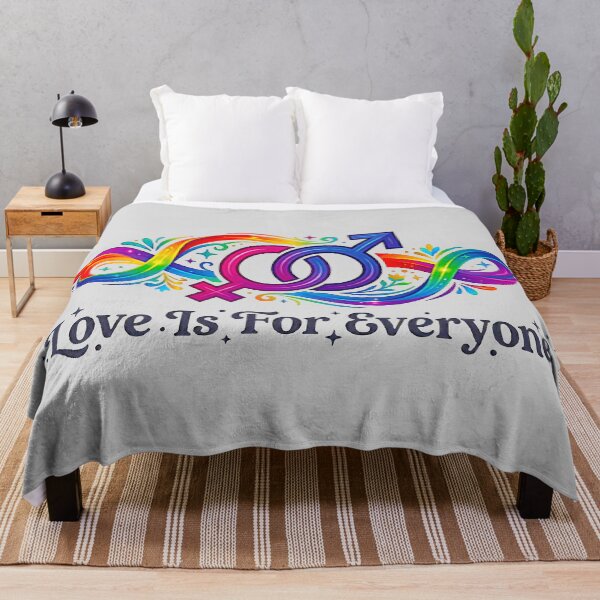 Item preview, Dynamic Intersecting Gender Pride Art - "Love Is For Everyone" Fluid Rainbow Swirls Illustration designed and sold by MT-Hub | Cute Aesthetic Art, Stickers & Phone Cases.
