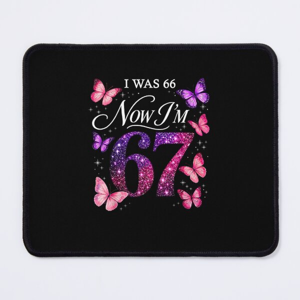 Item preview, I Was 66 Now I'm 67 Floral 67th Birthday Elegant Design designed and sold by Methahshop.