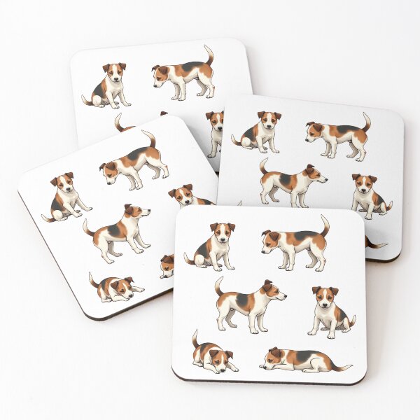 Item preview, Jack Russell Terrier set in various poses designed and sold by Prints by Mat.