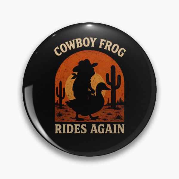 Item preview, Funny Cowboy Frog - Cowboy Frog Riding Again designed and sold by DemureArtsy.