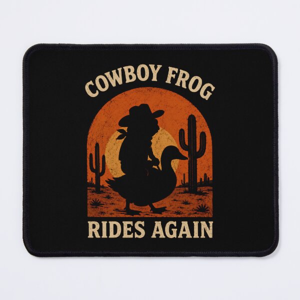Item preview, Funny Cowboy Frog - Cowboy Frog Riding Again designed and sold by DemureArtsy.