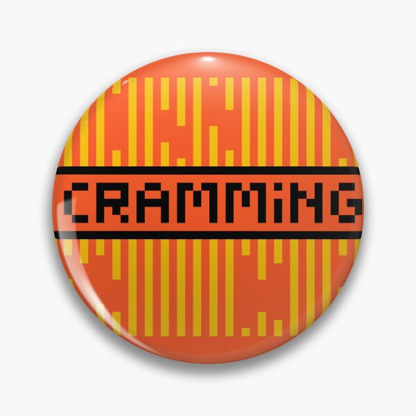 Item preview, CRAMMING — Pixel Art Word | Retro 8-Bit Two-Tone Typography designed and sold by Mouremandier.