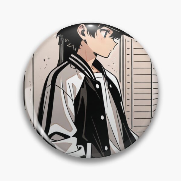 Item preview, Fashion - Man in Black Varsity Jacket Snapback Streetwear Anime Variant 7 designed and sold by AnimeShin.