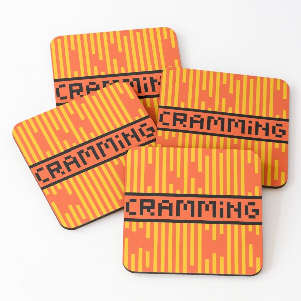 Item preview, CRAMMING — Pixel Art Word | Retro 8-Bit Two-Tone Typography designed and sold by Mouremandier.