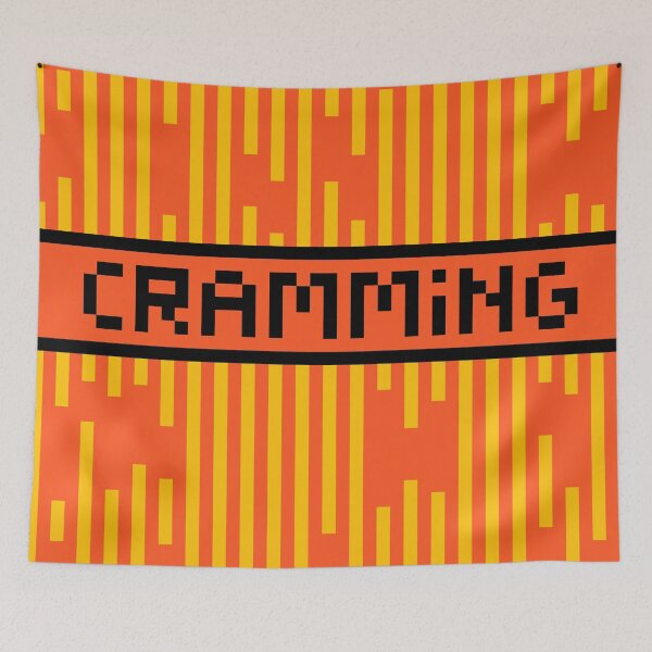 Item preview, CRAMMING — Pixel Art Word | Retro 8-Bit Two-Tone Typography designed and sold by Mouremandier.