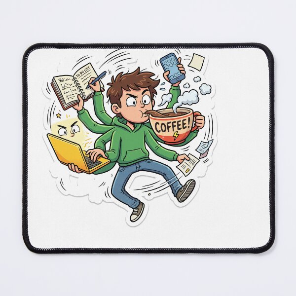 Item preview, Powered By Coffee Funny Work Productivity Meme designed and sold by ryanguas.