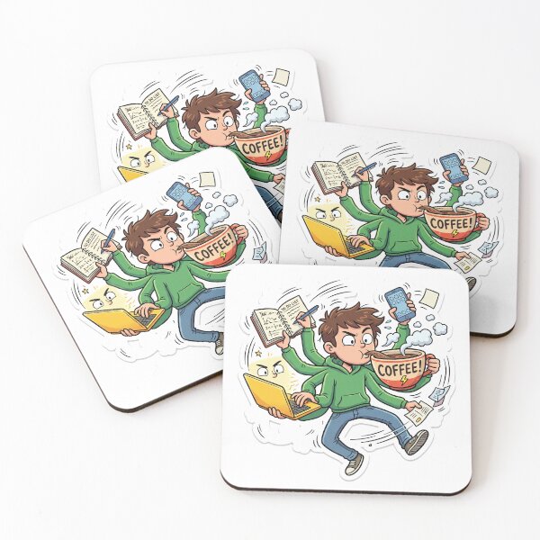 Item preview, Powered By Coffee Funny Work Productivity Meme designed and sold by ryanguas.