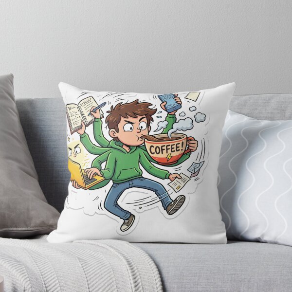 Item preview, Powered By Coffee Funny Work Productivity Meme designed and sold by ryanguas.