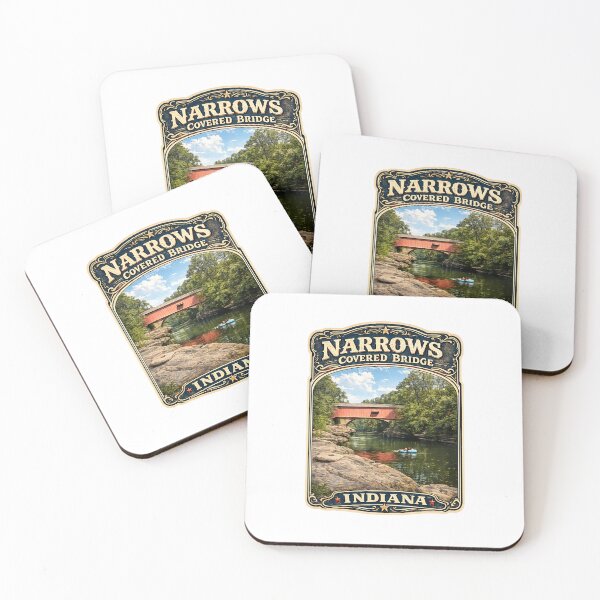 Item preview, Narrows Covered Bridge Rustic designed and sold by gotucoveredart.