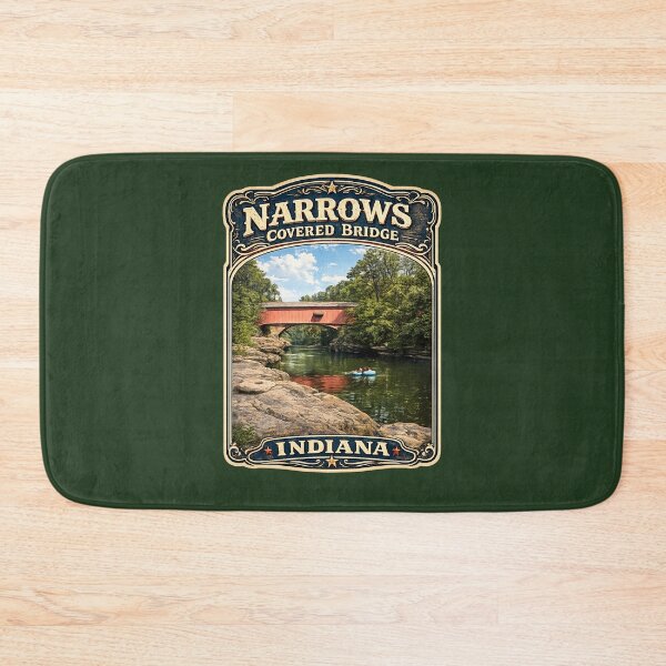Item preview, Narrows Covered Bridge Rustic designed and sold by gotucoveredart.
