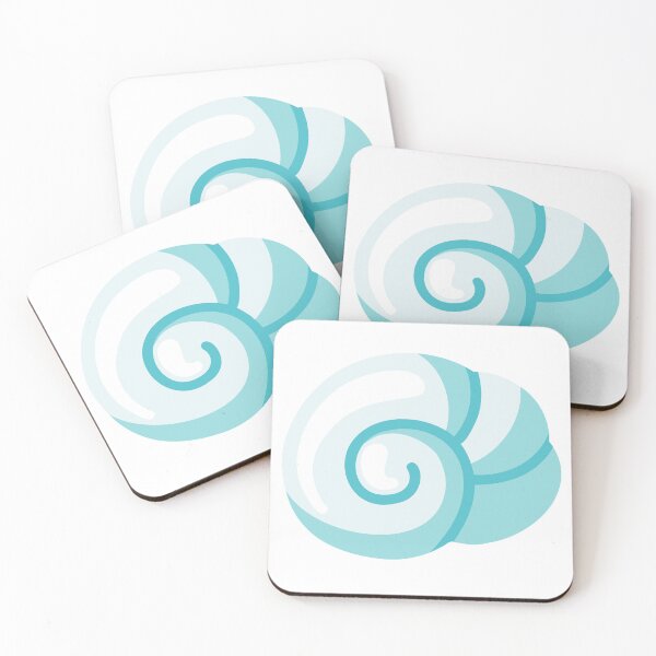 Item preview, Cute Turquoise Spiral Seashell designed and sold by EvLip-Artist.