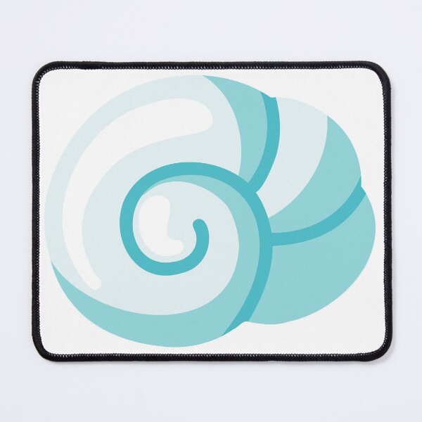 Item preview, Cute Turquoise Spiral Seashell designed and sold by EvLip-Artist.