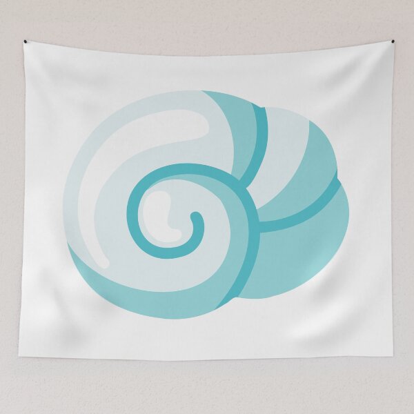Item preview, Cute Turquoise Spiral Seashell designed and sold by EvLip-Artist.