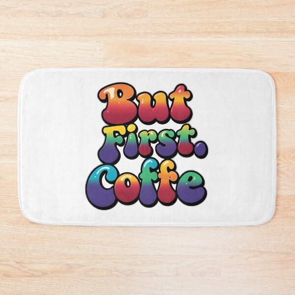 Item preview, But First Coffee Retro Typography | Colorful Coffee Lover Design designed and sold by Hari Arts.