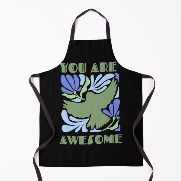 Item preview, You Are Awesome Positive Affirmation Flying Dove Retro Floral Sunburst designed and sold by SoftAuraStudi0.
