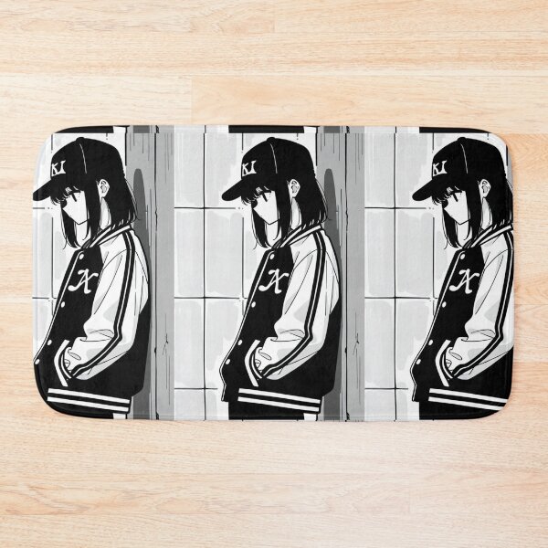 Item preview, Fashion - Man in Black Varsity Jacket Snapback Streetwear Anime Variant 8 designed and sold by AnimeShin.