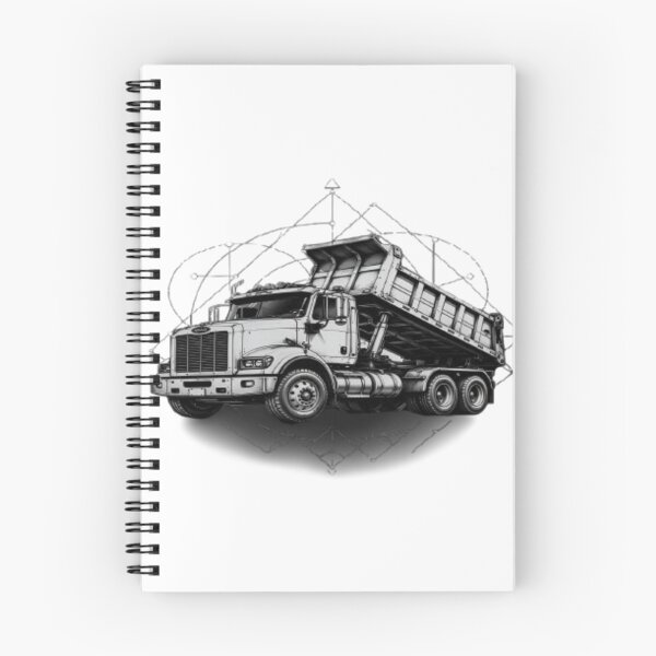 Item preview, Dump Truck Geometric Art Black White – Sacred Geometry Truck – Trucker Poster Print designed and sold by RAYBIL.