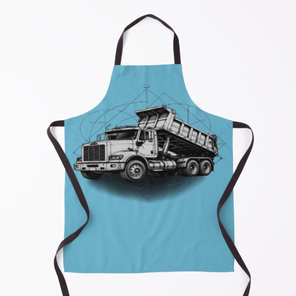 Item preview, Dump Truck Geometric Art Black White – Sacred Geometry Truck – Trucker Poster Print designed and sold by RAYBIL.